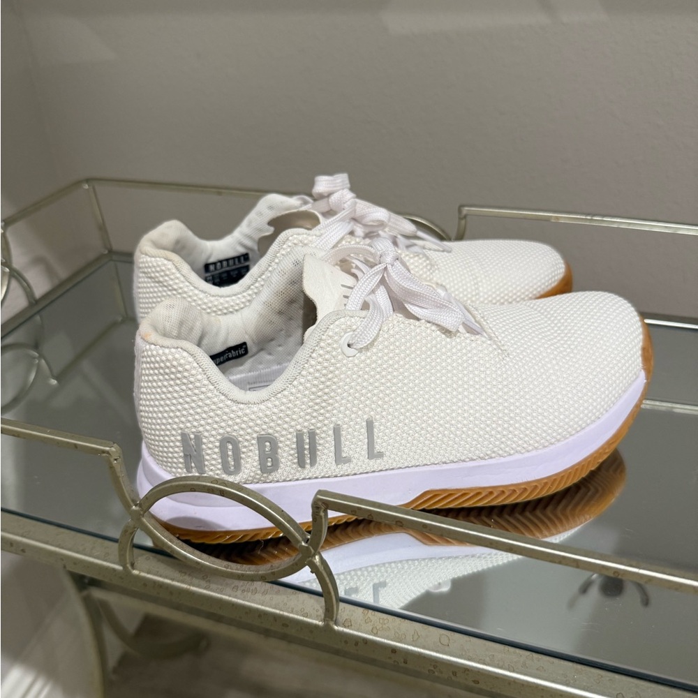NOBULL Women's White and Gum Sneakers